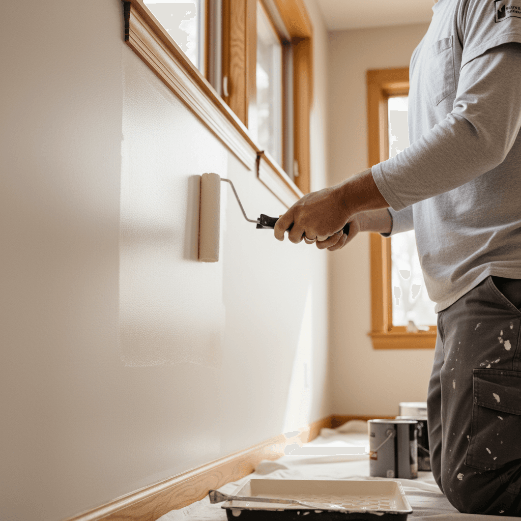 Interior painting service with professional application