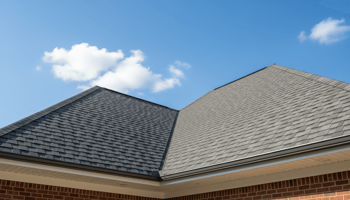 Roofing and gutter installation complete